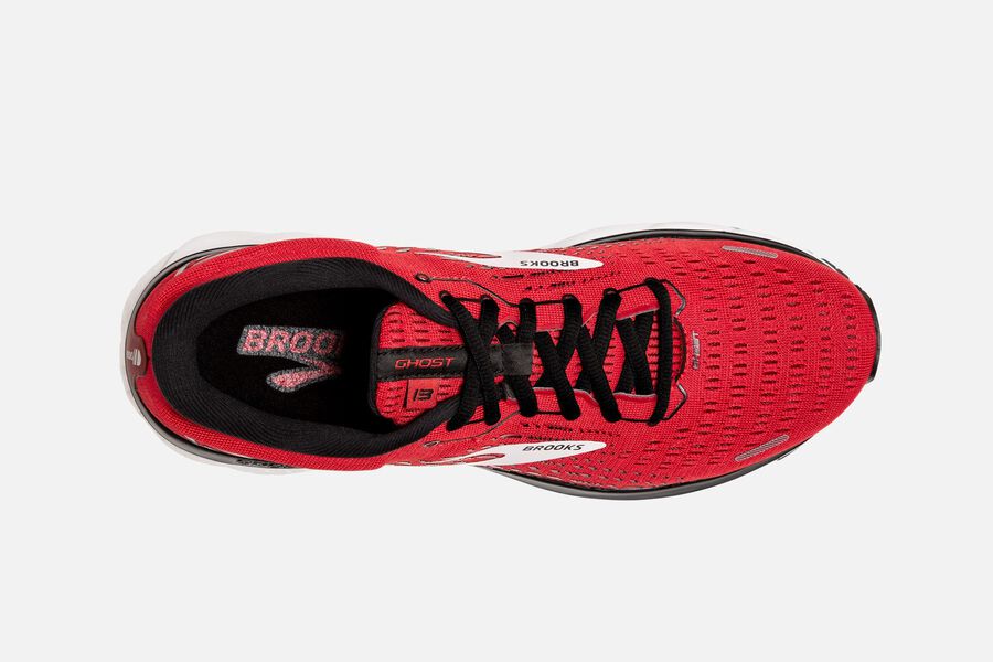 Brooks Ghost 13 Road Running Shoes Mens - Red/White - EWICM-1894